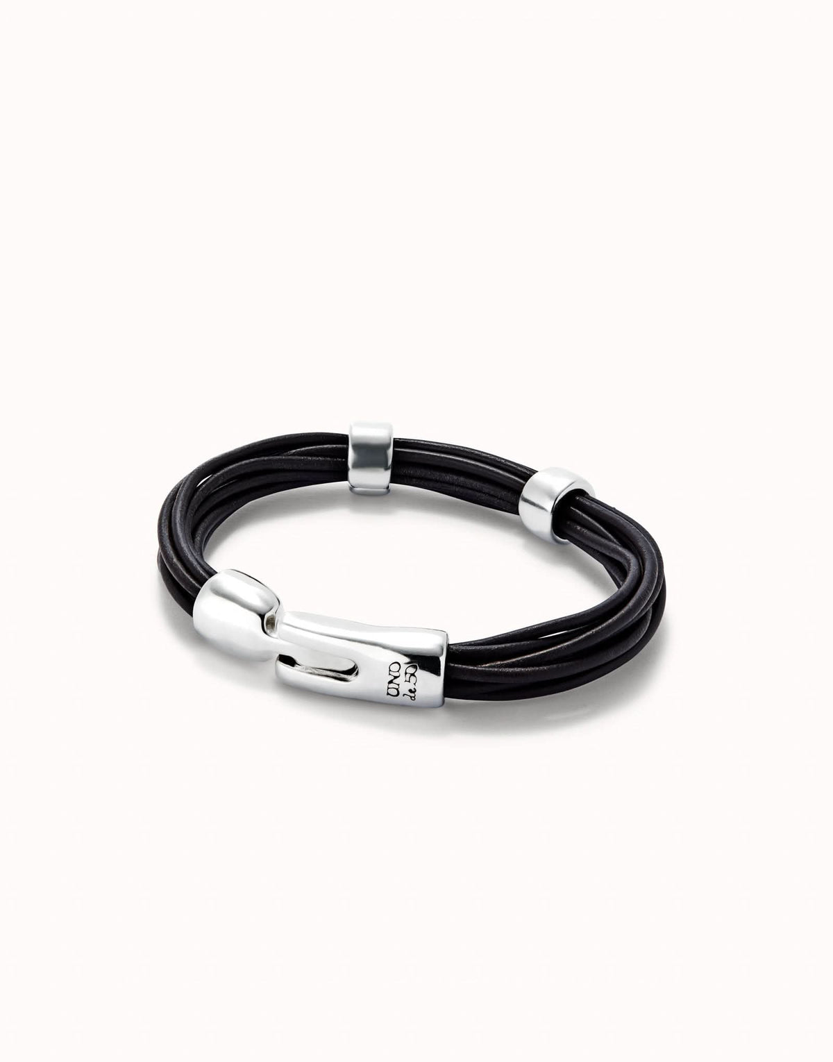 Sterling Silver Plated Ser Natural Brown Bracelet PUL2458MARMTLXUNOde50PUL2458MARMTLXL
