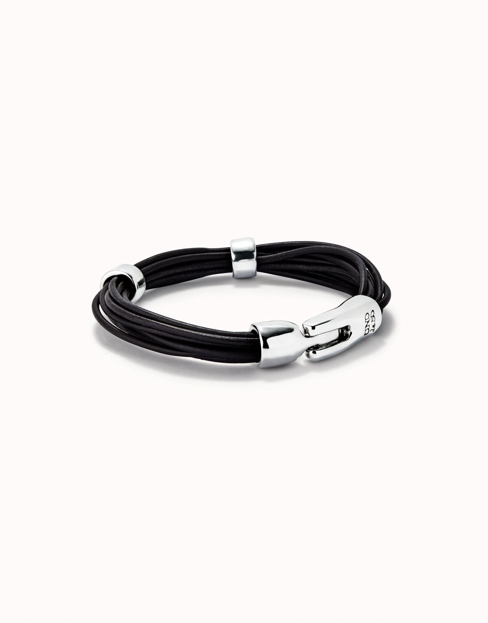 Sterling Silver Plated Ser Natural Brown Bracelet PUL2458MARMTLXUNOde50PUL2458MARMTLXL