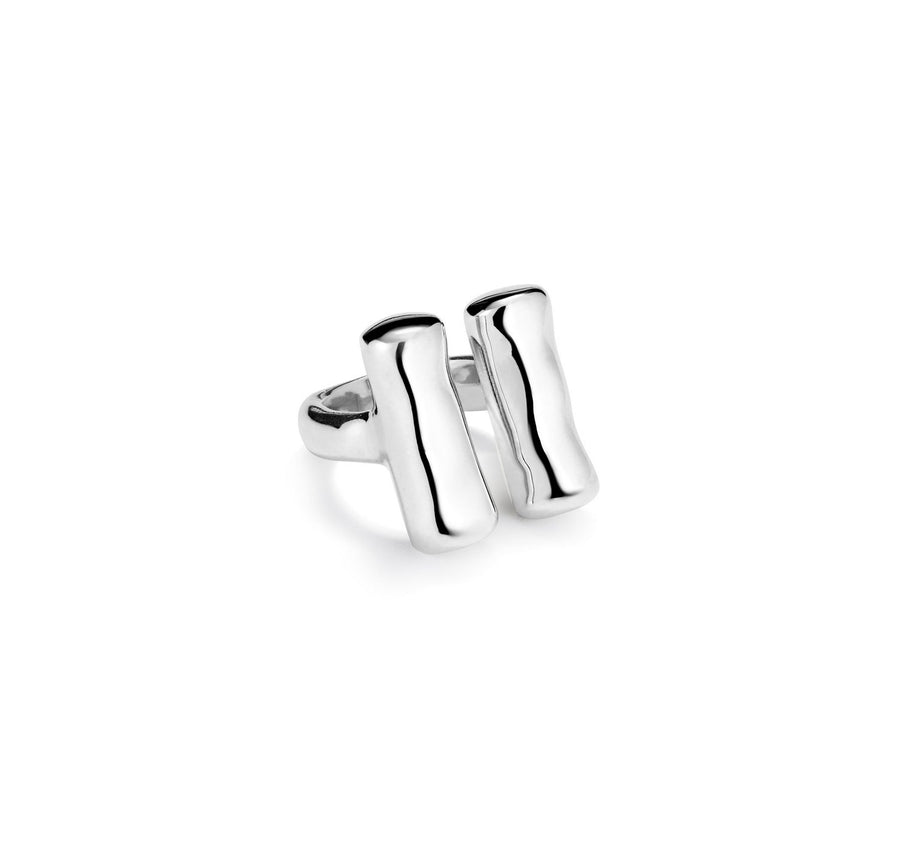 Sterling Silver Plated Ser Natural Silver Ring ANI0813MTL000UNOde50ANI0813MTL00012