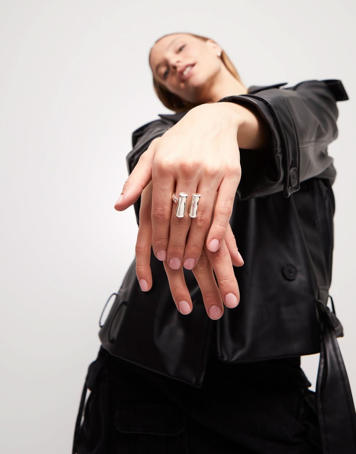 Sterling Silver Plated Ser Natural Silver Ring ANI0813MTL000UNOde50ANI0813MTL00012