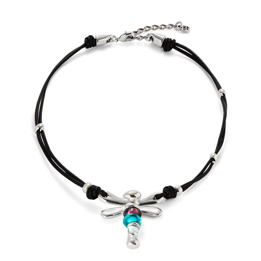 Sterling Silver Plated Ser Rebelde Multicoloured Necklace COL1959MCLMTL0UUNOde50COL1959MCLMTL0U