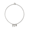 Sterling Silver Plated Ser Unico White Charm Necklace COL2017BPLMTL0UUNOde50COL2017BPLMTL0U