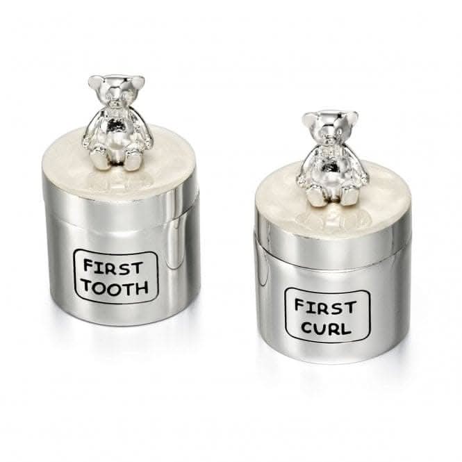 Sterling Plated Tooth Curl Box Y412