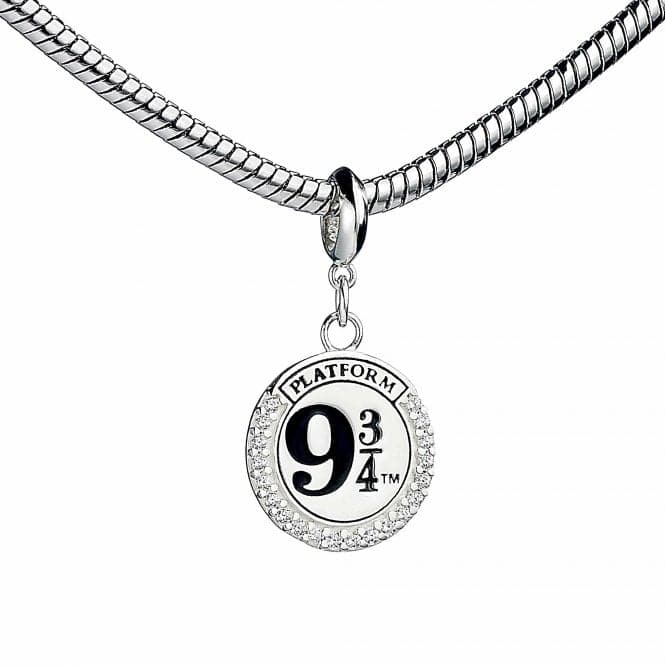 Sterling Silver Platform 9 3/4 Clip Charm with Crystal ElementsHarry PotterBHPSC011