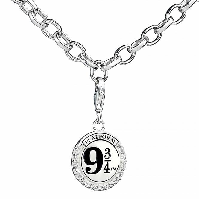 Sterling Silver Platform 9 3/4 Clip Charm with Crystal ElementsHarry PotterBHPSC011