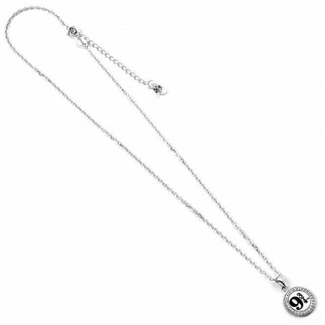 Sterling Silver Platform 9 3/4 Necklace With Claw Set CrystalsHarry PotterBHPSN011