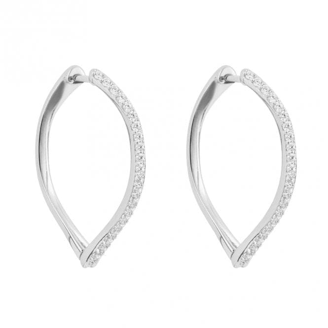 Sterling Silver Platinum Earrings E6358CFiorelli SilverE6358C