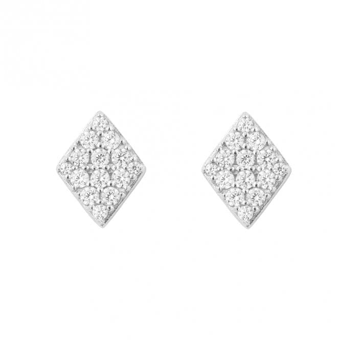 Sterling Silver Platinum Earrings E6364CFiorelli SilverE6364C