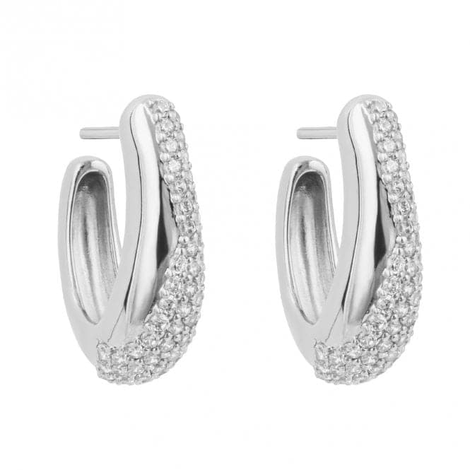 Sterling Silver Platinum Earrings E6366CFiorelli SilverE6366C