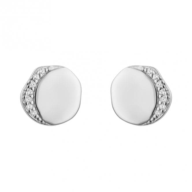 Sterling Silver Platinum Earrings E6371CFiorelli SilverE6371C