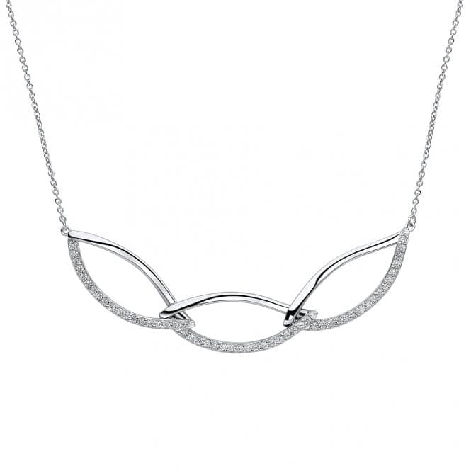 Sterling Silver Platinum Necklace N4570CFiorelli SilverN4570C