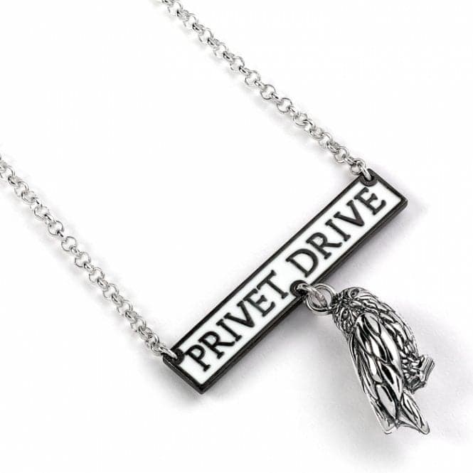 Sterling Silver Privet Drive Necklace with Hedwig CharmHarry PotterNN8946