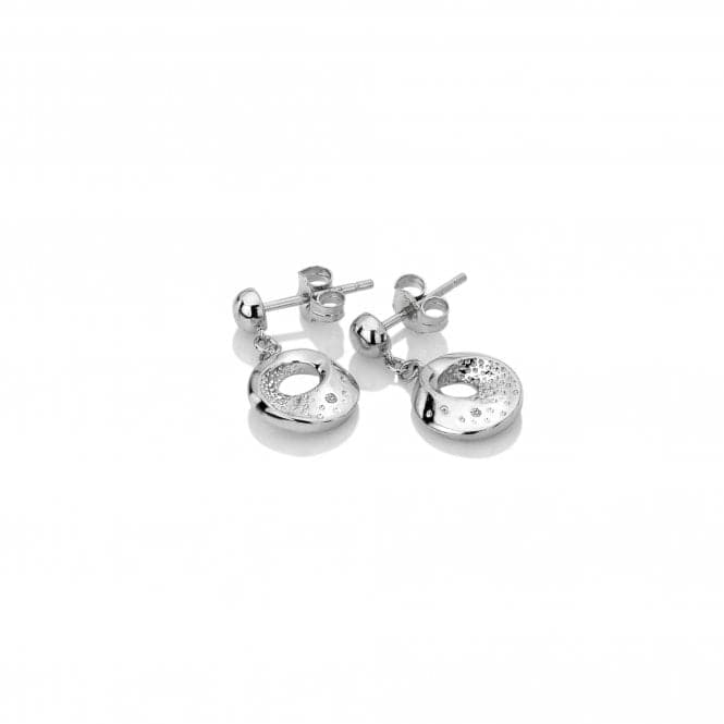 Sterling Silver Quest Circle Drop Earrings DE649Hot DiamondsDE649