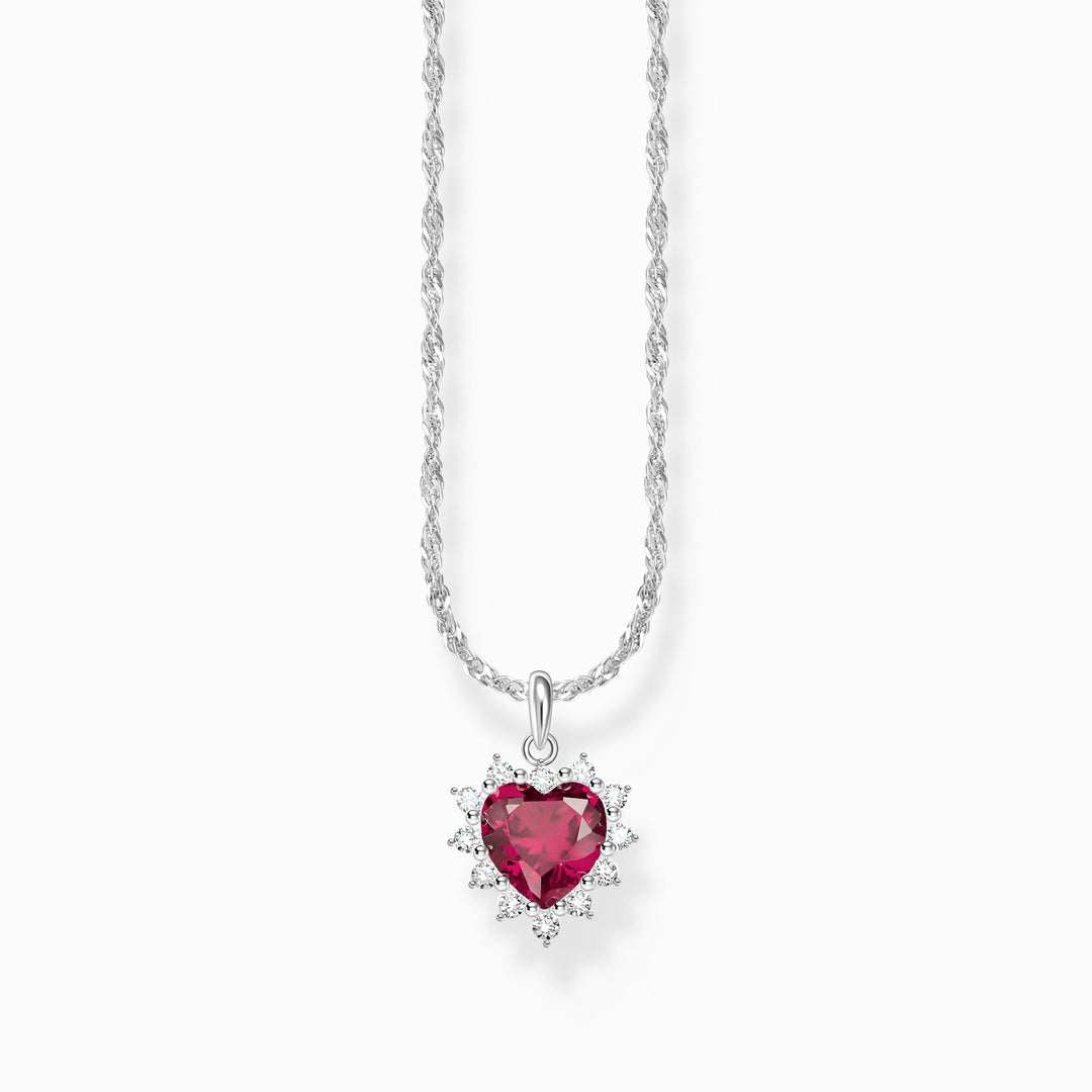 Sterling Silver Red Heart Romance Necklace KE2305 - 013 - 10Thomas Sabo Sterling SilverKE2305 - 013 - 10 - L45V