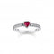 Sterling Silver Red Zirconia Heart Shaped Solitaire Ring TR2448 - 640 - 10Thomas Sabo Sterling SilverTR2448 - 640 - 10 - 60