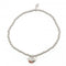 Sterling Silver Rhodium Plated Beaded Robin Bracelet ERLB027Ellie Rose LondonERLB027