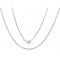 Sterling Silver Rhodium Plated Box Chain ERLN046Ellie Rose LondonERLN046