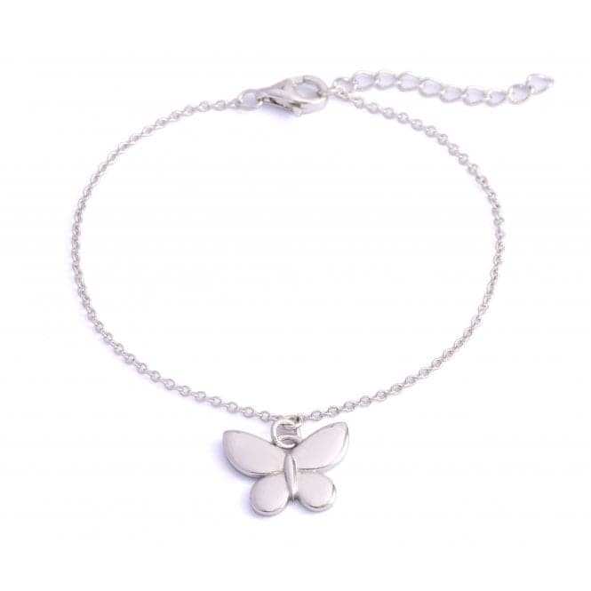 Sterling Silver Rhodium Plated Butterfly Bracelet ERLB003Ellie Rose LondonERLB003