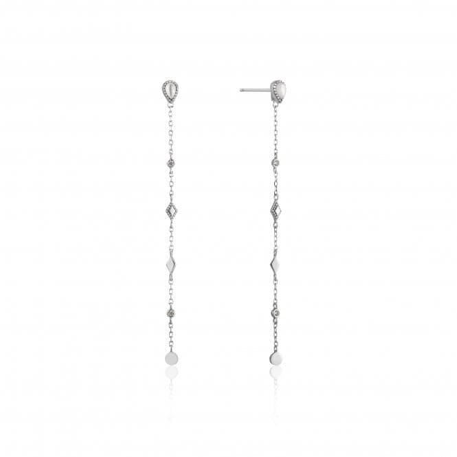 Sterling Silver Rhodium Plated Dream Drop Earrings E016 - 07HAnia HaieE016 - 07H