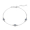 Sterling Silver Rhodium Plated Evil Eye Bracelet ERLB018Ellie Rose LondonERLB018