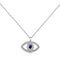 Sterling Silver Rhodium Plated Evil Eye Necklace ERLN008Ellie Rose LondonERLN008