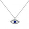 Sterling Silver Rhodium Plated Evil Eye Necklace ERLN041Ellie Rose LondonERLN041
