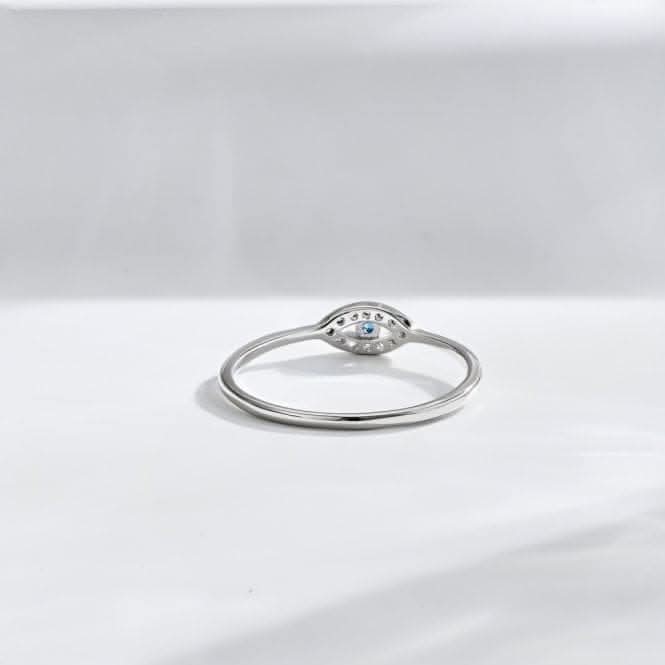 Sterling Silver Rhodium Plated Evil Eye Ring ERLR011Ellie Rose LondonERLR011 - 52