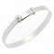 Sterling Silver Rhodium Plated Flower Baby Bangle ERLB023Ellie Rose LondonERLB023