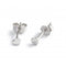 Sterling Silver Rhodium Plated Heart Stud EarringsEllie Rose LondonERLE050