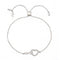 Sterling Silver Rhodium Plated Infinity Heart Bracelet ERLB039Ellie Rose LondonERLB039