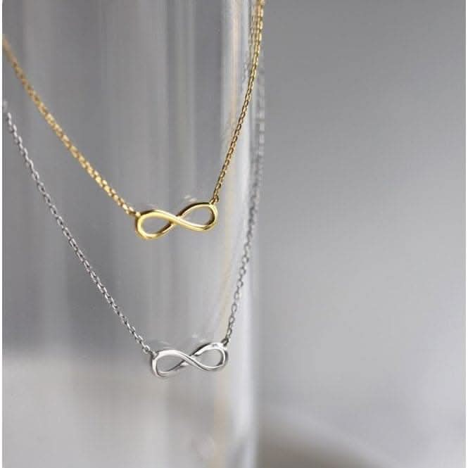 Sterling Silver Rhodium Plated Infinity Necklace ERLN005Ellie Rose LondonERLN005