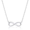 Sterling Silver Rhodium Plated Infinity Necklace ERLN005Ellie Rose LondonERLN005