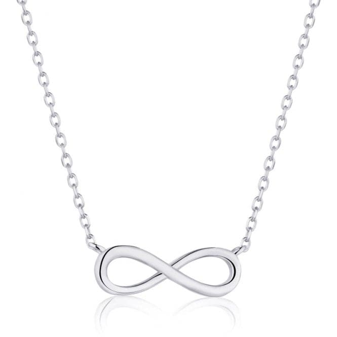 Sterling Silver Rhodium Plated Infinity Necklace ERLN005Ellie Rose LondonERLN005