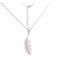 Sterling Silver Rhodium Plated Leaf Necklace ERLN001Ellie Rose LondonERLN001