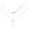 Sterling Silver Rhodium Plated Letter T Necklace ERLN004 - TEllie Rose LondonERLN004 - T