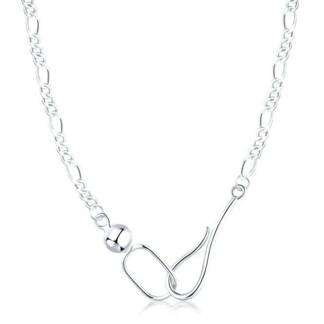 Sterling Silver Rhodium Plated Link Necklace ERLN009Ellie Rose LondonERLN009