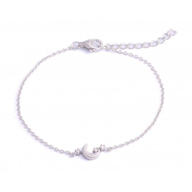 Sterling Silver Rhodium Plated Moon Bracelet ERLB009Ellie Rose LondonERLB009