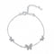 Sterling Silver Rhodium Plated Sparkling Butterfly Bracelet ERLB037Ellie Rose LondonDY150196 - S - W - WH