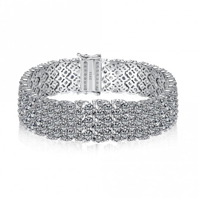 Sterling Silver Rhodium Plated Sparkling Stones Bracelet ERLB036Ellie Rose LondonERLB036