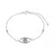 Sterling Silver Rhodium Plated Sparkling Zirconia Evil Eye Bracelet ERLB053Ellie Rose LondonERLB053