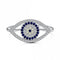 Sterling Silver Rhodium Plated Sparkling Zirconia Evil Eye Ring ERLR010Ellie Rose LondonERLR010 - 52