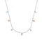 Sterling Silver Rose Gold Plate Monsoon Accents Necklace DN137Hot DiamondsDN137