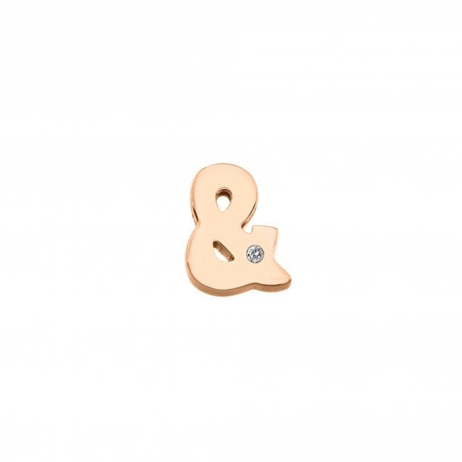 Sterling Silver Rose Gold Plated Ampersand Icon Pendant DP828Hot DiamondsDP828