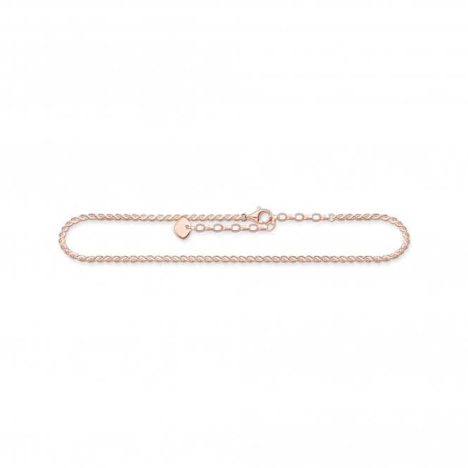 Sterling Silver Rose Gold Plated Anklet AK0035 - 415 - 40 - L27VThomas Sabo Sterling SilverAK0035 - 415 - 40