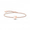 Sterling Silver Rose Gold Plated Heart Bracelet A2044 - 415 - 40 - L19VThomas Sabo Sterling SilverA2044 - 415 - 40 - L19V