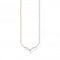 Sterling Silver Rose Gold Plated Ice Crystals Necklace KE2172 - 416 - 14 - L45VThomas Sabo Charm Club CharmingKE2172 - 416 - 14