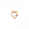 Sterling Silver Rose Gold Plated Open Heart Icon Pendant DP827Hot DiamondsDP827
