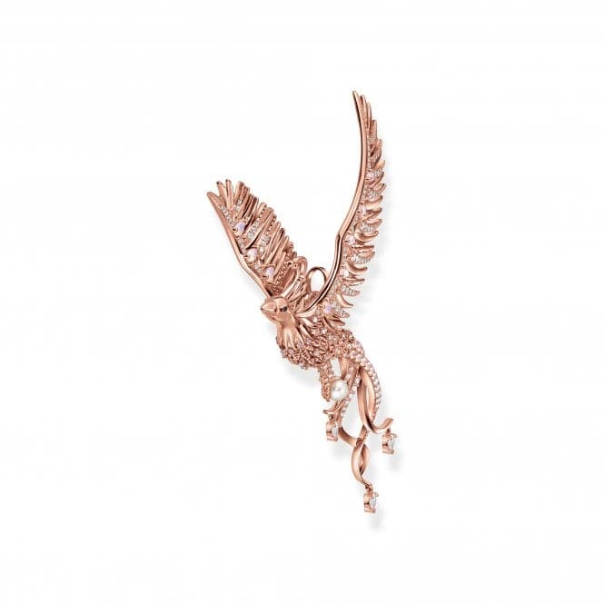 Sterling Silver Rose Gold Plated Pearl Pink Stones Phoenix Pendant PE937 - 426 - 7Thomas Sabo Sterling SilverPE937 - 426 - 7