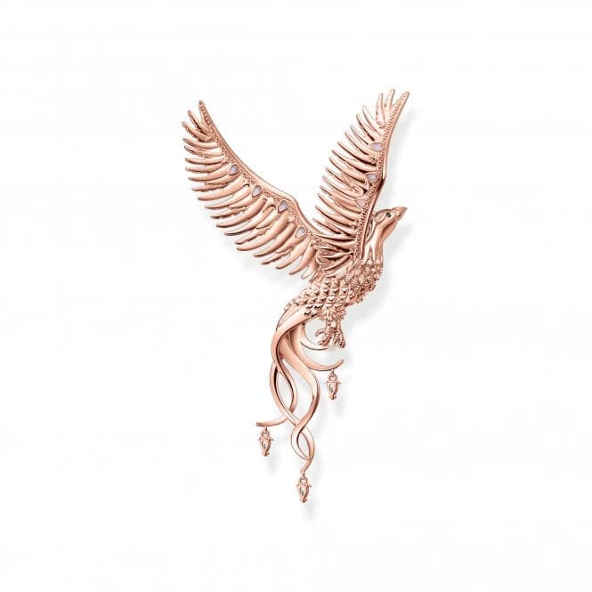 Sterling Silver Rose Gold Plated Pearl Pink Stones Phoenix Pendant PE937 - 426 - 7Thomas Sabo Sterling SilverPE937 - 426 - 7