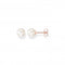 Sterling Silver Rose Gold Plated Pearl White Earrings H1430 - 428 - 14Thomas Sabo Sterling SilverH1430 - 428 - 14